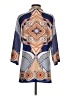 Assorted Brands 100% Polyester Blue 3/4 Sleeve Blouse Size S - photo 2