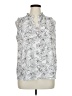 Halogen Silver Sleeveless Blouse Size XL - photo 1