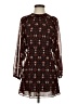 Zara 100% Polyester Print Brown Casual Dress Size S - photo 1
