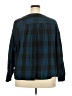 Assorted Brands Plaid Blue Long Sleeve Blouse Size XXL - photo 2