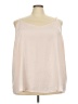Torrid 100% Polyester Ivory Tank Top Size 4X Plus (4) - photo 1