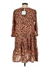 Hayden 100% Polyester Animal Print Brown Casual Dress Size S - photo 2