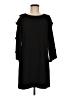 MSK Solid Black Casual Dress Size 6 (petite) - photo 1