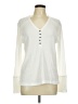 Caslon Ivory Long Sleeve Henley Size L - photo 1