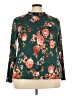 Eye Candy Floral Green Long Sleeve Blouse Size 3X - photo 1