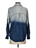 Fate 100% Polyester Color Block Blue Long Sleeve Blouse Size S - photo 2
