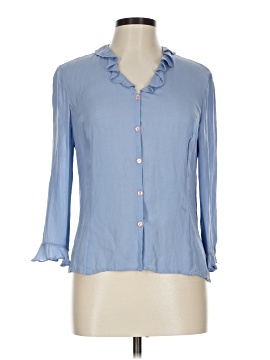 Ann Taylor 3/4 Sleeve Silk Top