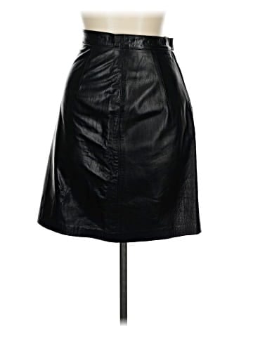 Hemisphere Faux Leather Skirt (view 1)