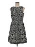Kensie Paisley Gray Black Casual Dress Size M - photo 1