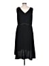 Dana Kay 100% Polyester Solid Black Casual Dress Size 12 - photo 2