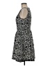 Kensie Paisley Gray Black Casual Dress Size M - photo 5