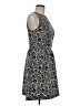 Kensie Paisley Gray Black Casual Dress Size M - photo 4