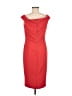 ECI 100% Polyester Solid Red Cocktail Dress Size 8 - photo 2