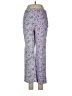 New Frontier Floral Purple Casual Pants Size 6 - photo 1