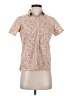 Shuca Global Work Floral Pink Short Sleeve Blouse Size S - photo 1