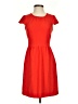 J.Crew 100% Polyester Solid Red Casual Dress Size 00 - photo 1