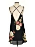 Audrey 3+1 100% Polyester Floral Black Casual Dress Size S - photo 2