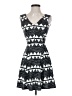 H&M Chevron-herringbone Black Casual Dress Size XS - photo 1