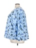 Lane Bryant 100% Polyester Blue 3/4 Sleeve Blouse Size 20 - photo 5
