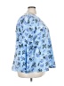 Lane Bryant 100% Polyester Blue 3/4 Sleeve Blouse Size 20 - photo 4