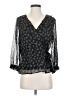 Collective Concepts 100% Polyester Black 3/4 Sleeve Blouse Size S - photo 1