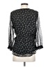 Collective Concepts 100% Polyester Black 3/4 Sleeve Blouse Size S - photo 2