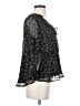 Collective Concepts 100% Polyester Black 3/4 Sleeve Blouse Size S - photo 4