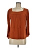 Amour Vert Orange 3/4 Sleeve Blouse Size M - photo 1
