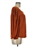 Amour Vert Orange 3/4 Sleeve Blouse Size M - photo 4