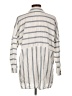 Zara Basic Stripes Gray Long Sleeve Blouse Size L - photo 2