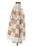 The ZigZag Stripe Checkered-gingham Tan Pullover Sweater Size S - photo 4
