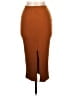 Unbranded Solid Brown Casual Skirt Size L - photo 2