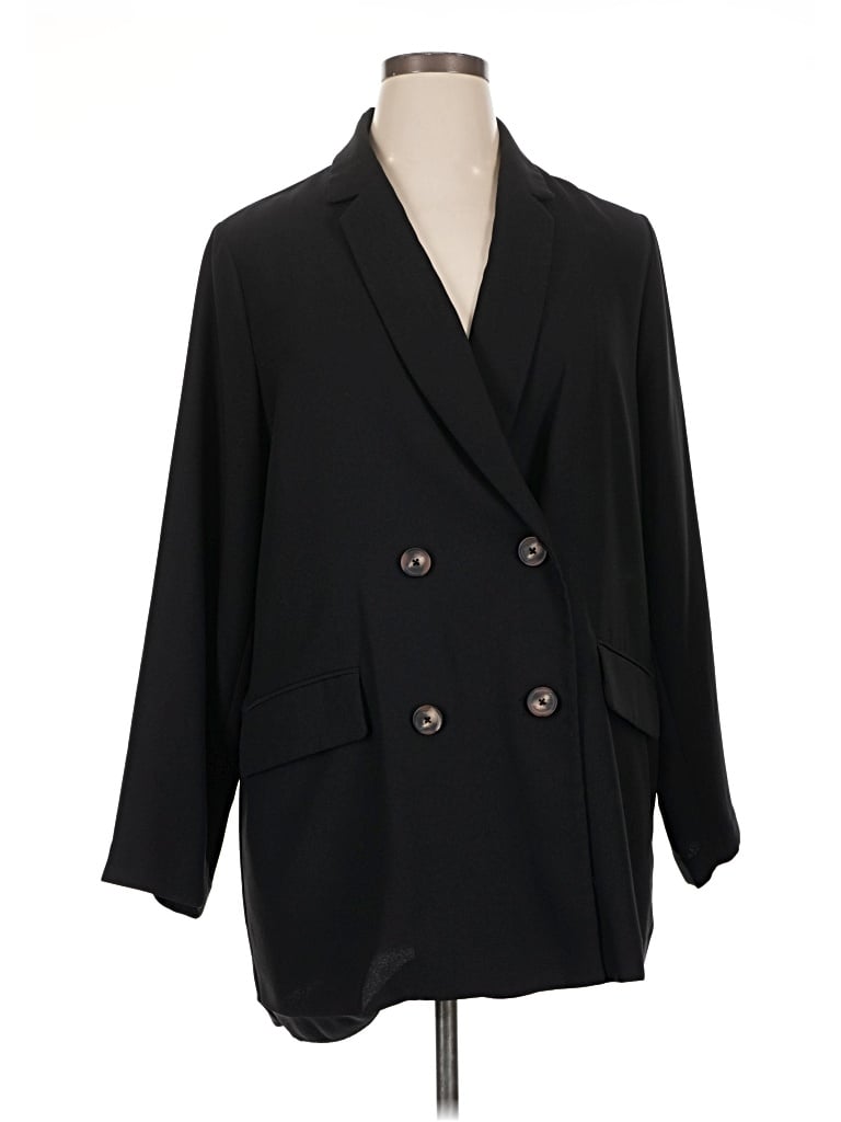 Pre-owned Elizabeth And James Blazer Jacket In Black