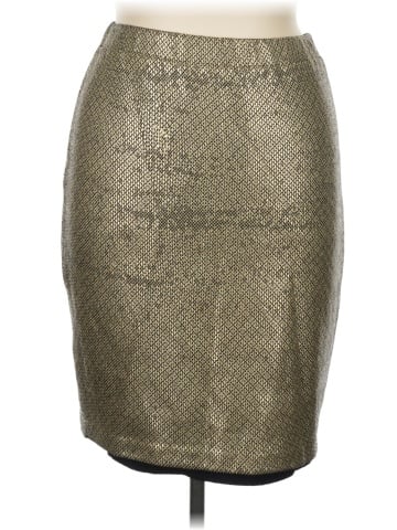St. John Couture Faux Leather Skirt (view 1)
