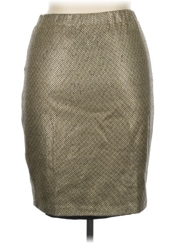 St. John Couture Faux Leather Skirt (view 2)