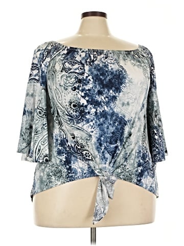 emerald 3/4 Sleeve Blouse (view 1)