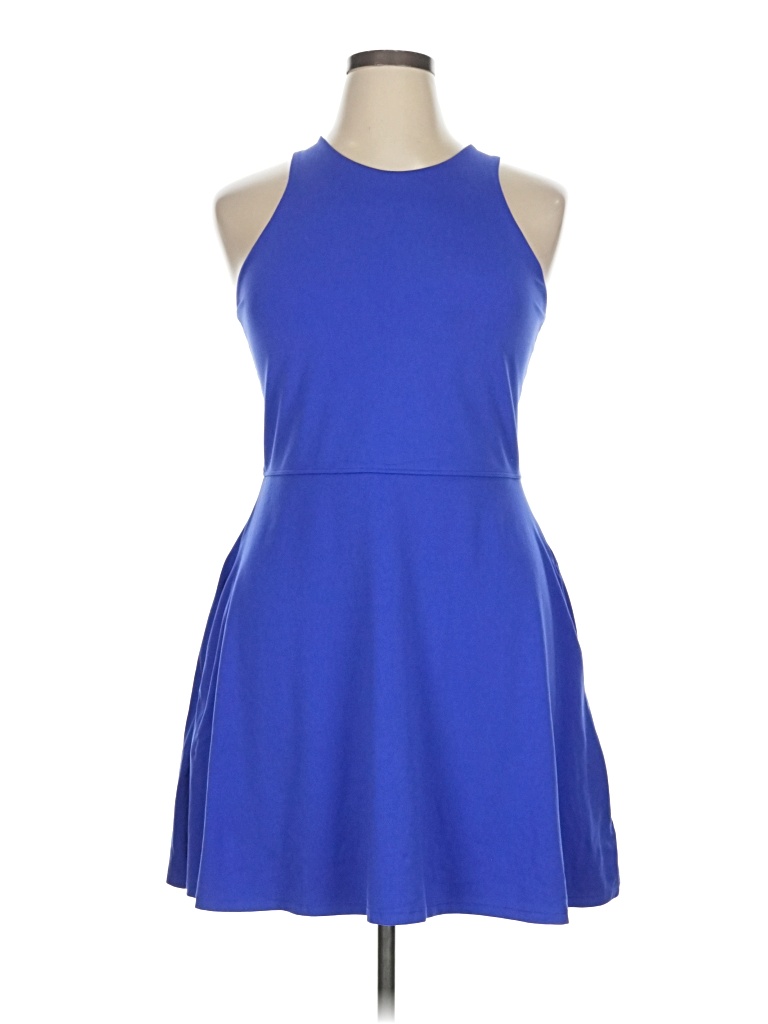 Pre-owned Athleta Cocktail Dress In Blue