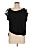 One Clothing 100% Rayon Black Short Sleeve Top Size M - photo 1