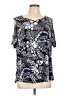 C established 1946 Blue Short Sleeve Blouse Size L - photo 1