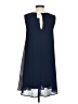 Everly 100% Polyester Solid Blue Casual Dress Size S - photo 2