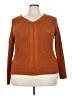 Full Circle Trends With Love Orange Pullover Sweater Size 3X - photo 1