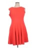 Danny And Nicole 100% Polyester Solid Red Cocktail Dress Size 14 - photo 1
