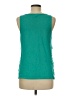Elle 100% Polyester Green Sleeveless Blouse Size M - photo 2