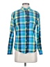 Gap Outlet Plaid Blue Long Sleeve Button-Down Shirt Size XS - photo 1