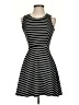 Soprano Stripes Black Casual Dress Size XS - photo 1