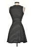 Soprano Stripes Black Casual Dress Size XS - photo 2