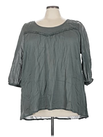 Carmakoma 3/4 Sleeve Blouse (view 1)