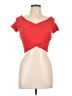 Love Tree Red Short Sleeve Top Size L - photo 1