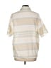 Spire by Galaxy Stripes Ivory Short Sleeve Top Size L - photo 2