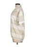 Spire by Galaxy Stripes Ivory Short Sleeve Top Size L - photo 5